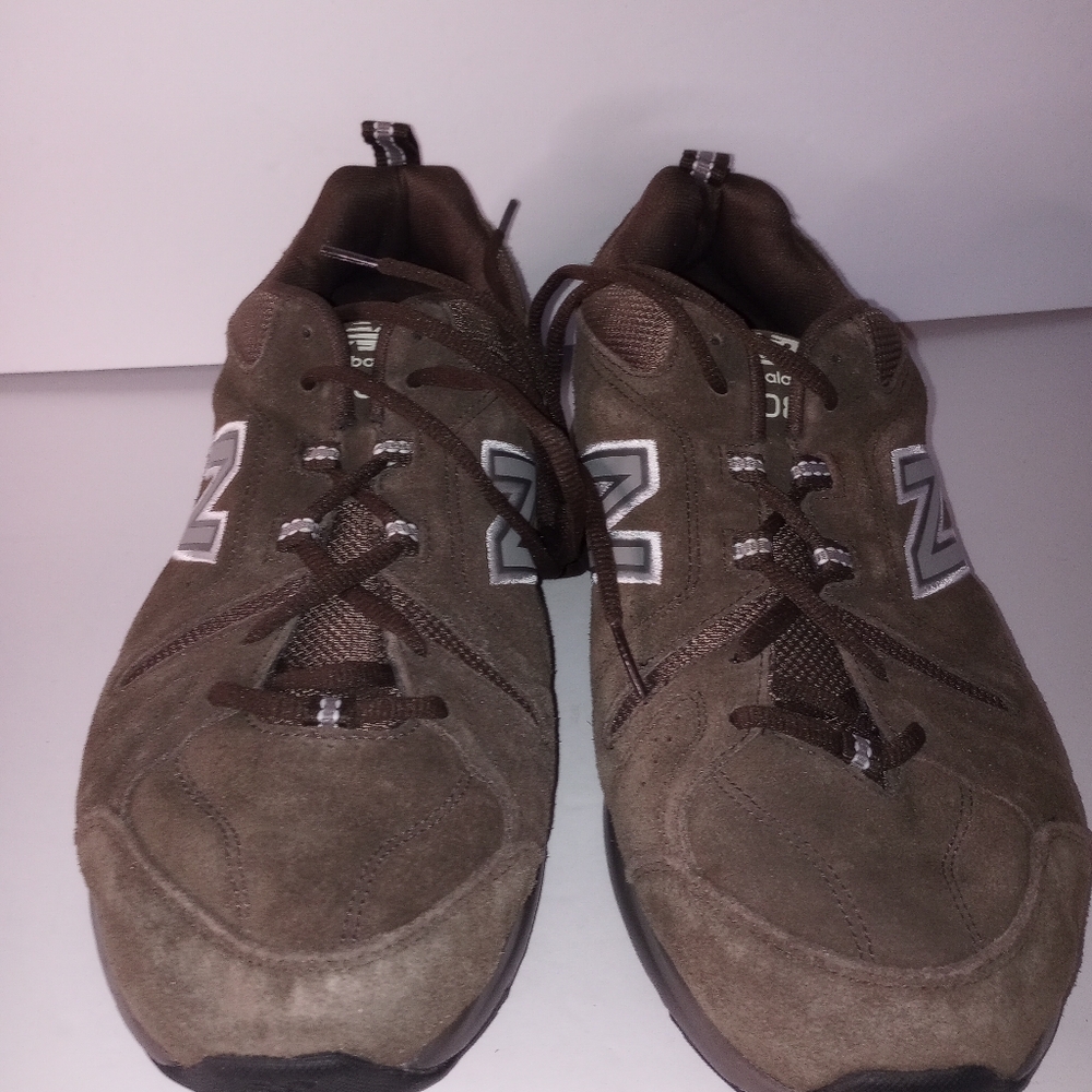 New Balance 608v4 MX608UB5 Brown Leather Suede Walking Shoes Men's Size 11 4E